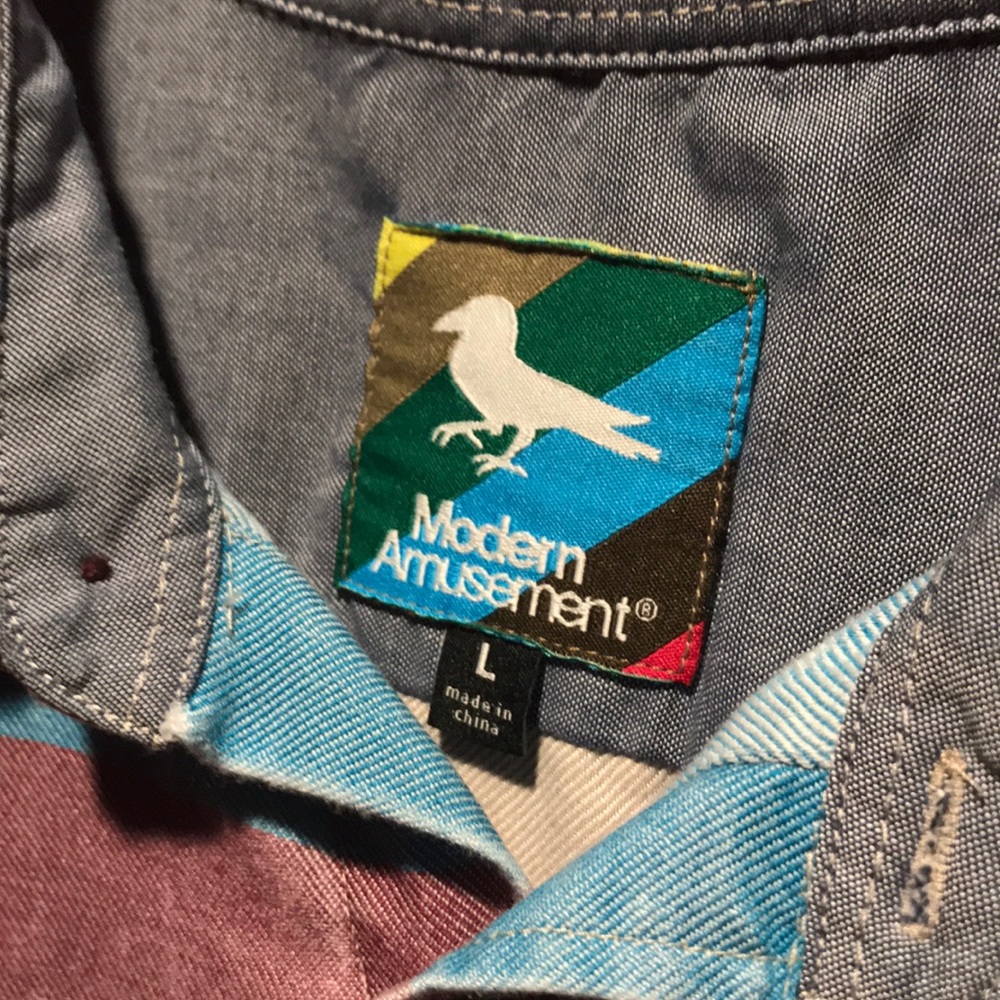 NWT Striped Button Up - Picture 2 of 2
